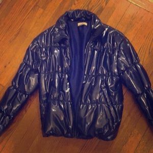 Bright blue winter Jacket size Small